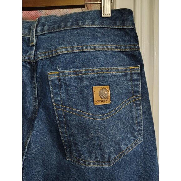 Carhartt Jeans Men's Size 31x32 Straight Leg Dark Wash - Picture 7 of 8